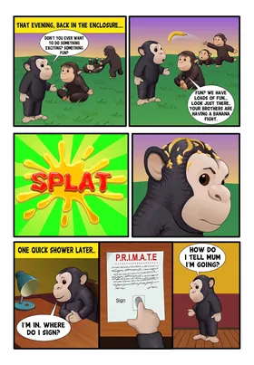 A page from the children's comic book